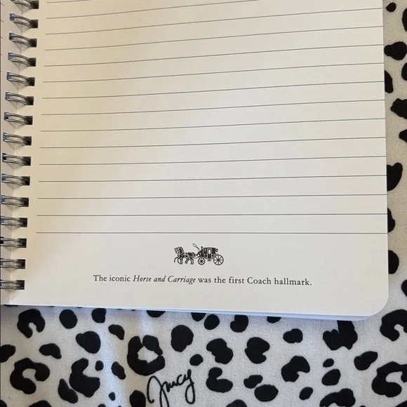 Coach Cream Spiral Notebook - Picture 4 of 6